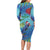 New Zealand Takahe Christmas Family Matching Long Sleeve Bodycon Dress and Hawaiian Shirt Maori Fern Mix Pohotukawa