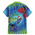 New Zealand Takahe Christmas Family Matching Mermaid Dress and Hawaiian Shirt Maori Fern Mix Pohotukawa