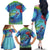 New Zealand Takahe Christmas Family Matching Off The Shoulder Long Sleeve Dress and Hawaiian Shirt Maori Fern Mix Pohotukawa