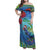 New Zealand Takahe Christmas Family Matching Off Shoulder Maxi Dress and Hawaiian Shirt Maori Fern Mix Pohotukawa