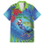 New Zealand Takahe Christmas Family Matching Puletasi and Hawaiian Shirt Maori Fern Mix Pohotukawa