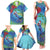 New Zealand Takahe Christmas Family Matching Tank Maxi Dress and Hawaiian Shirt Maori Fern Mix Pohotukawa