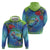 New Zealand Takahe Christmas Hoodie Maori Fern Mix Pohotukawa