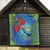 New Zealand Takahe Christmas Quilt Maori Fern Mix Pohotukawa