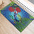 New Zealand Takahe Christmas Rubber Doormat Maori Fern Mix Pohotukawa