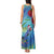 New Zealand Takahe Christmas Tank Maxi Dress Maori Fern Mix Pohotukawa