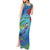 New Zealand Takahe Christmas Tank Maxi Dress Maori Fern Mix Pohotukawa