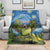 Personalised Jumping Kakapo Christmas Blanket New Zealand Fern - Starry Night Style