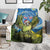 Personalised Jumping Kakapo Christmas Blanket New Zealand Fern - Starry Night Style