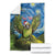 Personalised Jumping Kakapo Christmas Blanket New Zealand Fern - Starry Night Style