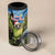 Personalised Jumping Kakapo Christmas 4 in 1 Can Cooler Tumbler New Zealand Fern - Starry Night Style