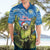 Personalised Jumping Kakapo Christmas Hawaiian Shirt New Zealand Fern - Starry Night Style