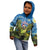 Personalised Jumping Kakapo Christmas Kid Hoodie New Zealand Fern - Starry Night Style