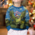 Personalised Jumping Kakapo Christmas Kid Ugly Christmas Sweater New Zealand Fern - Starry Night Style