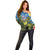 Personalised Jumping Kakapo Christmas Off Shoulder Sweater New Zealand Fern - Starry Night Style