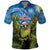 Personalised Jumping Kakapo Christmas Polo Shirt New Zealand Fern - Starry Night Style