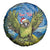 Personalised Jumping Kakapo Christmas Spare Tire Cover New Zealand Fern - Starry Night Style