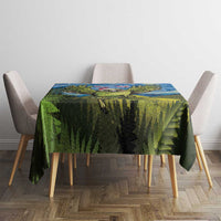 Personalised Jumping Kakapo Christmas Tablecloth New Zealand Fern - Starry Night Style LT14 - Polynesian Pride
