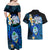 Hafa Adai Guam Couples Matching Off Shoulder Maxi Dress and Hawaiian Shirt Guahan Sea Turtle Tropical Style LT14 - Polynesian Pride