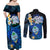 Hafa Adai Guam Couples Matching Off Shoulder Maxi Dress and Long Sleeve Button Shirt Guahan Sea Turtle Tropical Style LT14 - Polynesian Pride