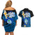 Hafa Adai Guam Couples Matching Off Shoulder Short Dress and Hawaiian Shirt Guahan Sea Turtle Tropical Style LT14 - Polynesian Pride