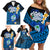 Hafa Adai Guam Family Matching Off Shoulder Short Dress and Hawaiian Shirt Guahan Sea Turtle Tropical Style LT14 - Polynesian Pride