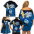 Hafa Adai Guam Family Matching Off Shoulder Short Dress and Hawaiian Shirt Guahan Sea Turtle Tropical Style LT14 - Polynesian Pride