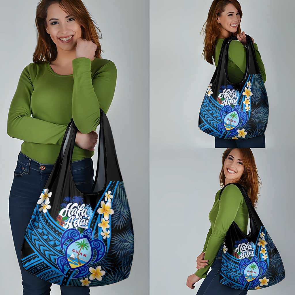 Hafa Adai Guam Grocery Bag Guahan Sea Turtle Tropical Style