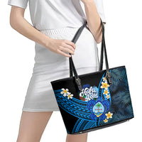 Hafa Adai Guam Leather Tote Bag Guahan Sea Turtle Tropical Style LT14 - Polynesian Pride