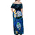 Hafa Adai Guam Off Shoulder Maxi Dress Guahan Sea Turtle Tropical Style LT14 - Polynesian Pride