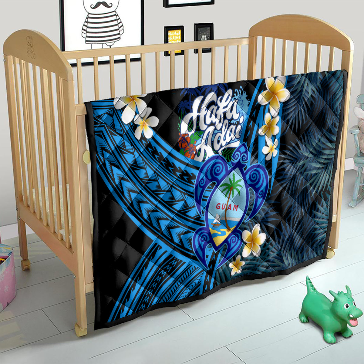 Hafa Adai Guam Quilt Guahan Sea Turtle Tropical Style LT14 - Polynesian Pride