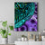 New Zealand Paua Shell With Australia Opal Unique Combine Canvas Wall Art LT14 Green - Polynesian Pride