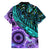 New Zealand Paua Shell With Australia Opal Unique Combine Family Matching Short Sleeve Bodycon Dress and Hawaiian Shirt LT14 - Polynesian Pride