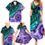 New Zealand Paua Shell With Australia Opal Unique Combine Family Matching Summer Maxi Dress and Hawaiian Shirt LT14 - Polynesian Pride