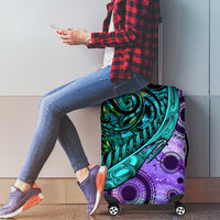 New Zealand Paua Shell With Australia Opal Unique Combine Luggage Cover LT14 - Polynesian Pride
