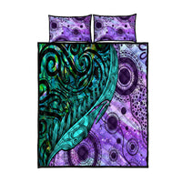 New Zealand Paua Shell With Australia Opal Unique Combine Quilt Bed Set LT14 Green - Polynesian Pride