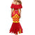 Hawaii Mauna Kea Family Matching Mermaid Dress and Hawaiian Shirt Hawaiian Kakau Tribal Pattern LT14 - Polynesian Pride