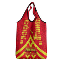 Hawaii Mauna Kea Grocery Bag Hawaiian Kakau Tribal Pattern LT14 - Polynesian Pride