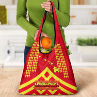 Hawaii Mauna Kea Grocery Bag Hawaiian Kakau Tribal Pattern LT14 - Polynesian Pride