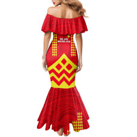 Hawaii Mauna Kea Mermaid Dress Hawaiian Kakau Tribal Pattern LT14 - Polynesian Pride