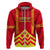 Hawaii Mauna Kea Zip Hoodie Hawaiian Kakau Tribal Pattern LT14 Zip Hoodie Red - Polynesian Pride