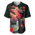 Hawaii Mauna Kea Baseball Jersey White Mountain With Nene Tropical Vibes LT14 Black - Polynesian Pride