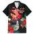 Hawaii Mauna Kea Family Matching Mermaid Dress and Hawaiian Shirt White Mountain With Nene Tropical Vibes LT14 Dad's Shirt - Short Sleeve Black - Polynesian Pride