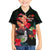 Hawaii Mauna Kea Family Matching Off Shoulder Short Dress and Hawaiian Shirt White Mountain With Nene Tropical Vibes LT14 Son's Shirt Black - Polynesian Pride