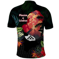 Hawaii Mauna Kea Polo Shirt White Mountain With Nene Tropical Vibes LT14 - Polynesian Pride