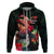 Hawaii Mauna Kea Zip Hoodie White Mountain With Nene Tropical Vibes LT14 Zip Hoodie Black - Polynesian Pride
