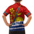 Personalised Mauri Kiribati Family Matching Short Sleeve Bodycon Dress and Hawaiian Shirt Polynesian Ribaberiki Flag Style Mix Plumeria LT14 - Polynesian Pride