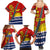 Personalised Mauri Kiribati Family Matching Summer Maxi Dress and Hawaiian Shirt Polynesian Ribaberiki Flag Style Mix Plumeria LT14 - Polynesian Pride