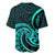 Turquoise New Zealand Mangopare Baseball Jersey Aotearoa Maori Koru Style LT14 - Polynesian Pride