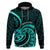 Turquoise New Zealand Mangopare Hoodie Aotearoa Maori Koru Style LT14 Pullover Hoodie Turquoise - Polynesian Pride